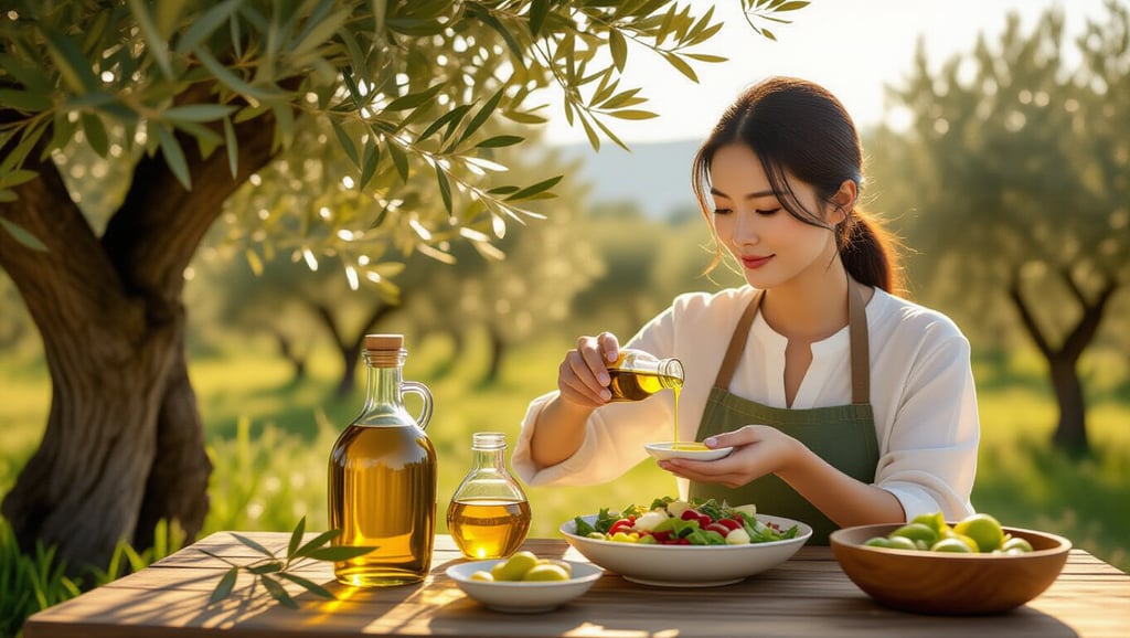 저속노화 식단 핵심: 올리브 오일 활용과 건강한 지방 섭취법 3 💡 올리브 오일, 저속노화 식단의 비밀