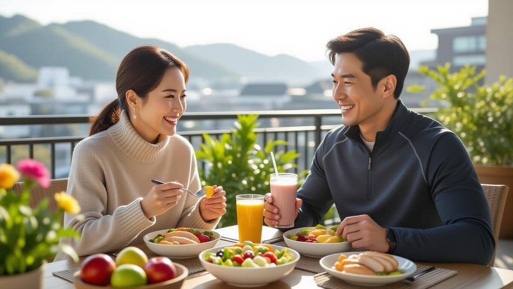 중년 근손실 원인부터 예방까지, 식단과 운동 핵심 전략 6 📊 나잇살 & 뱃살 관리: 식단과 운동 병행법