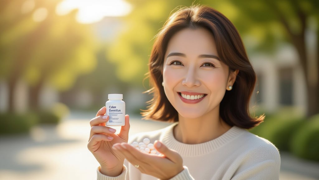 중년 여성 골다공증, 식단과 생활 습관으로 뼈 건강 지키는 통합 로드맵 6 💊 식단만으로 부족할 때: 영양제 보충 전략