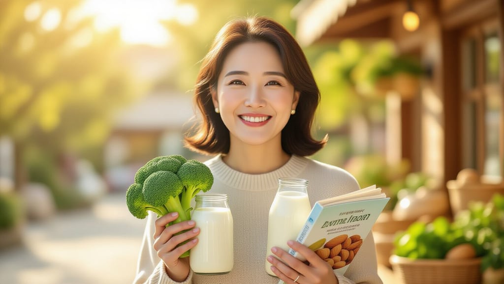 중년 여성 골다공증, 식단과 생활 습관으로 뼈 건강 지키는 통합 로드맵 4 🥦 뼈 튼튼! 꼭 먹어야 할 음식 리스트