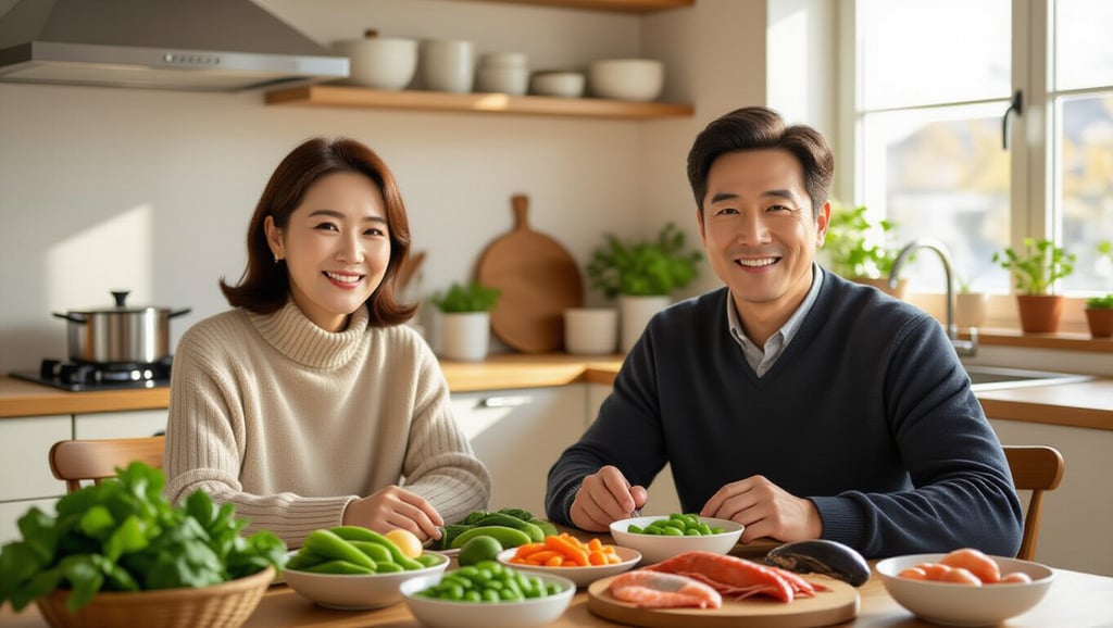 남녀 갱년기 증상부터 극복까지, 맞춤형 생활 습관과 영양 가이드 6 🍎 갱년기 맞춤 식단! 영양 관리 핵심