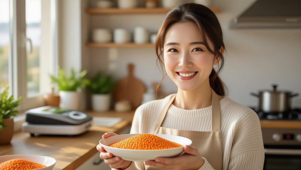 4050 필수! 렌틸콩, 혈당·콜레스테롤 잡는 슈퍼푸드 과학적 효능 4 💪 근육 유지와 체중 관리