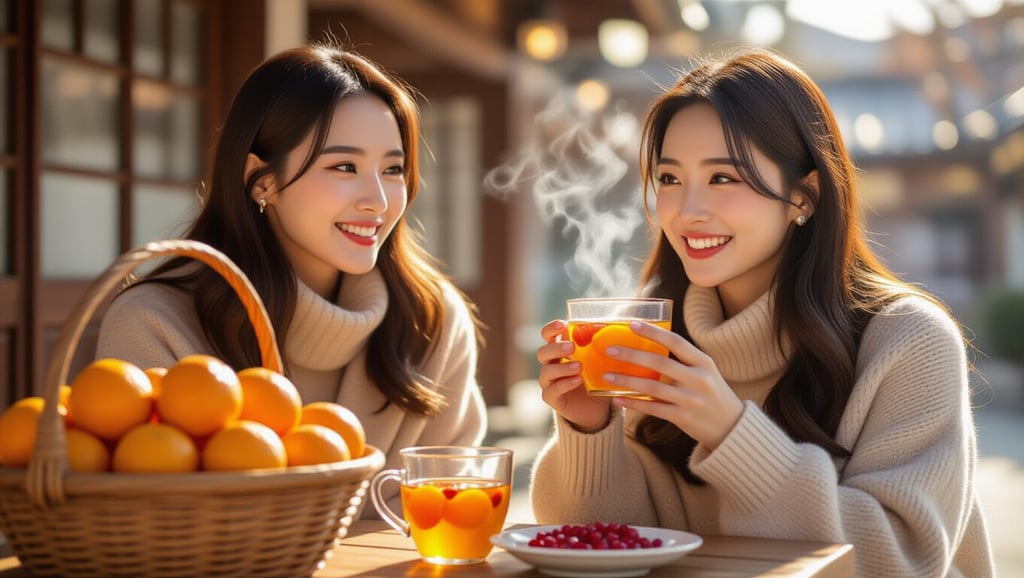 중년 겨울 건강 지키는 제철 음식 TOP 5: 면역력부터 뼈 건강까지 2 🛡️ 면역력 높이는 겨울 제철 음식