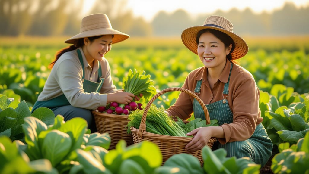 🥬 땅의 기운 가득: 소화 & 장 건강 채소